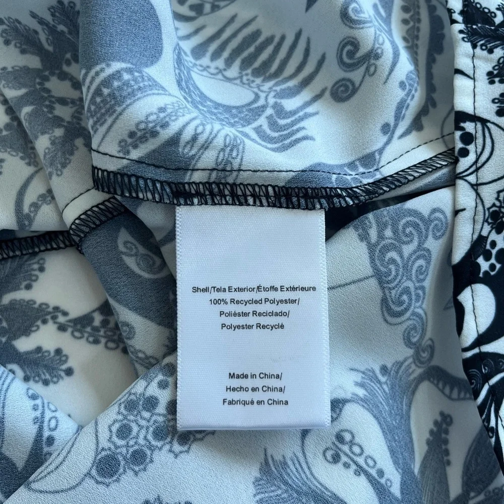 ModCloth Pretty In Ink Black and White Shirtdress New with Flaw Size Sma…